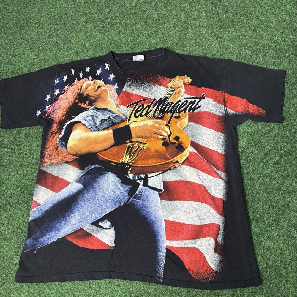 Ted Nugent One Nation Under Ted T Shirt XL All Sport Events USA Rock Tee